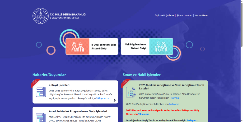 LGS 2025 Tercih Ekranı Açıldı